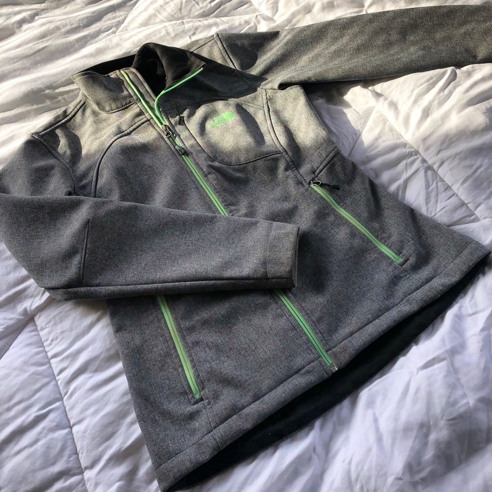 North Face Soft Shell Jacket - Medium - Grey And … - image 1